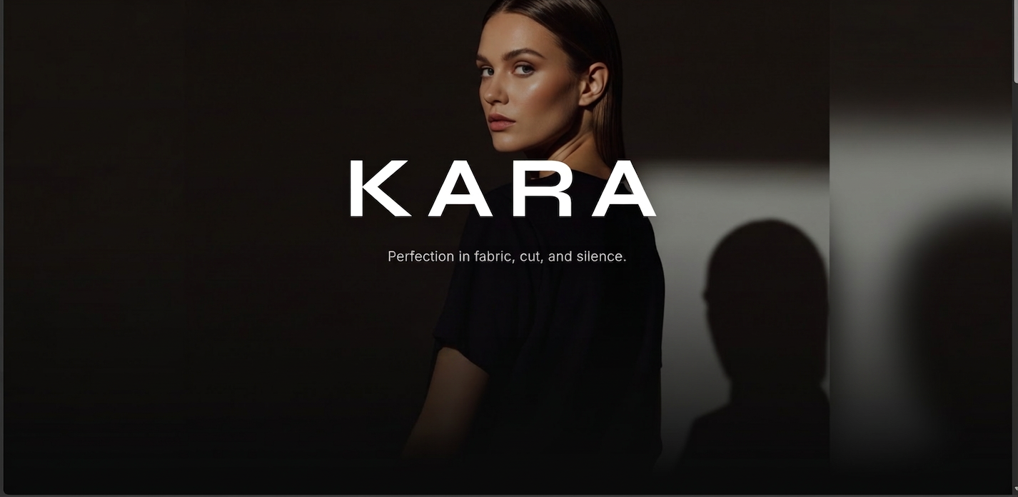 Woman in KARA oversized tee looking back